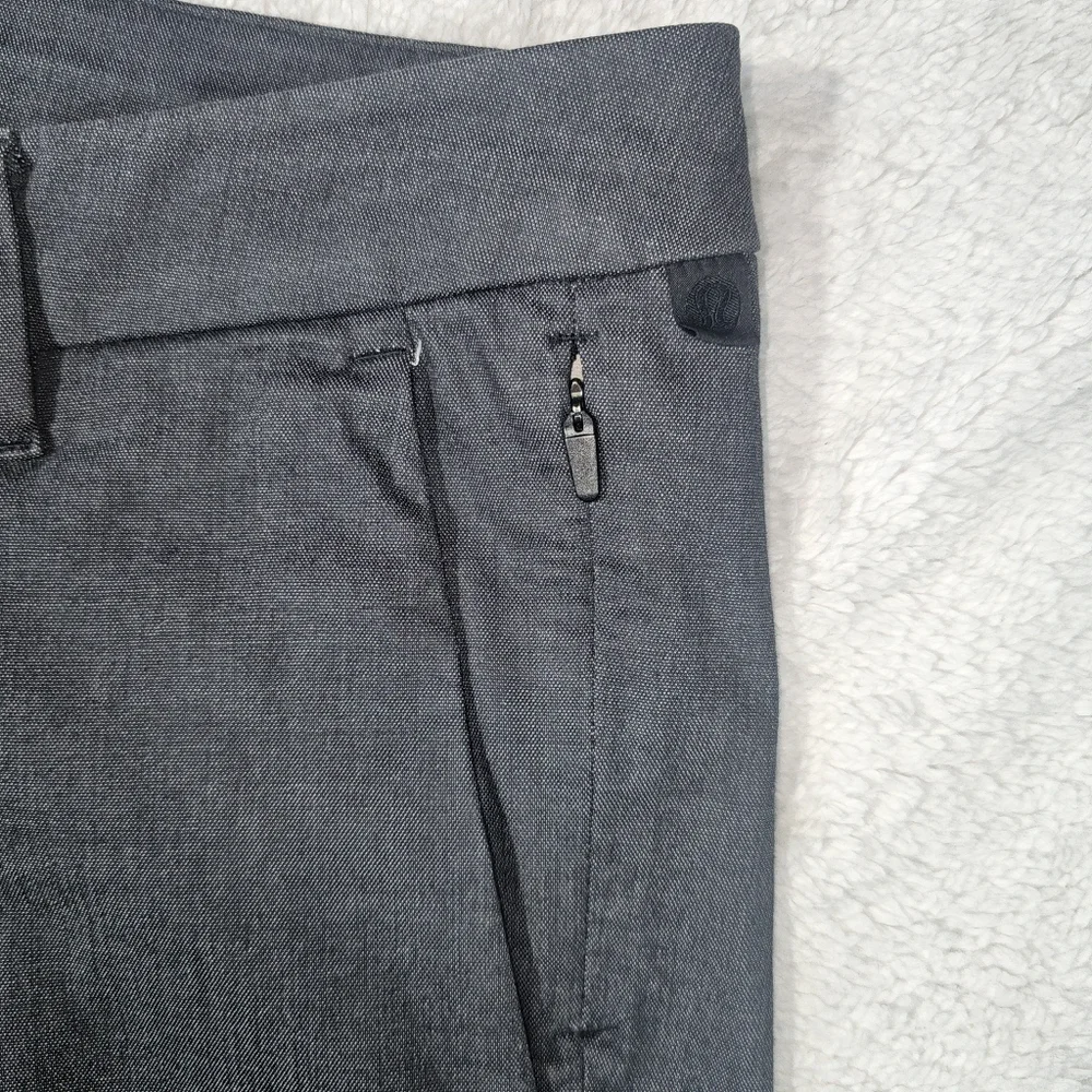 Lululemon Mens Commission Pants Slim 32 Dark GrayChino Secure Pocket Stretch